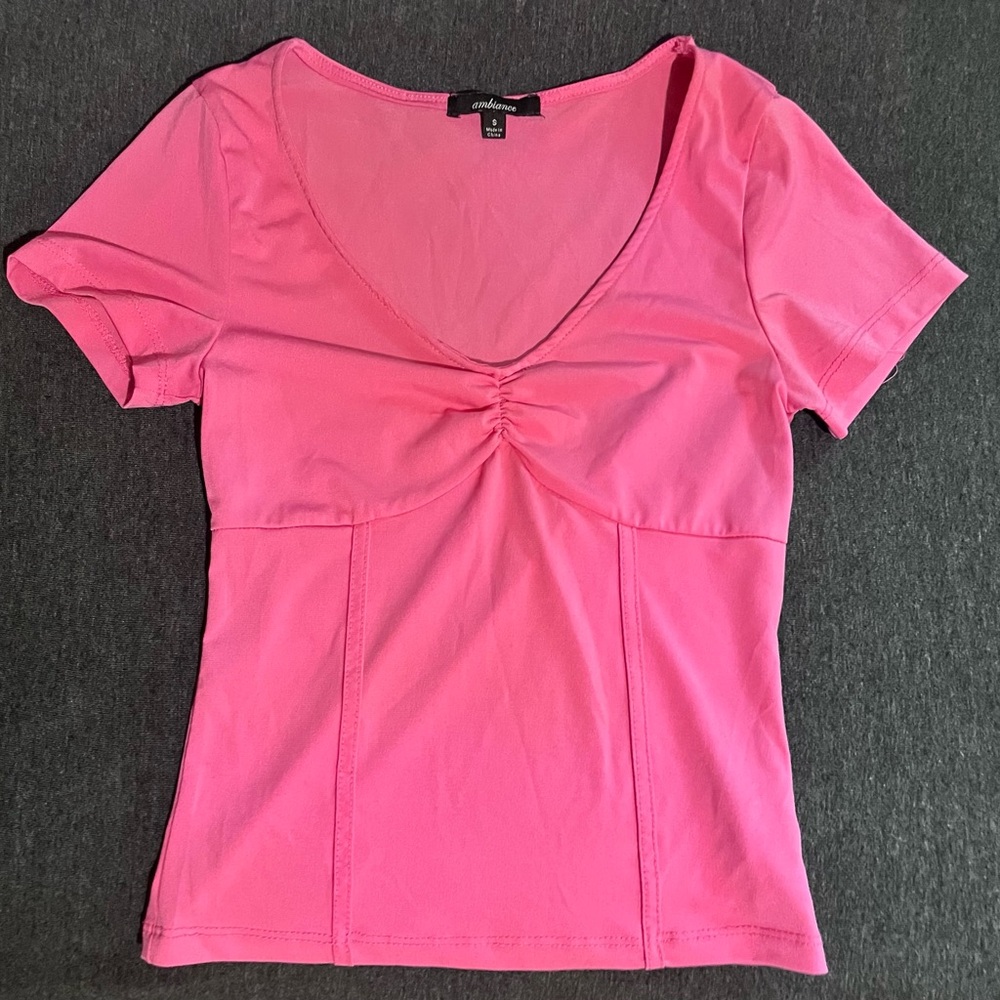 Barbie y2k hot pink corset shirt
